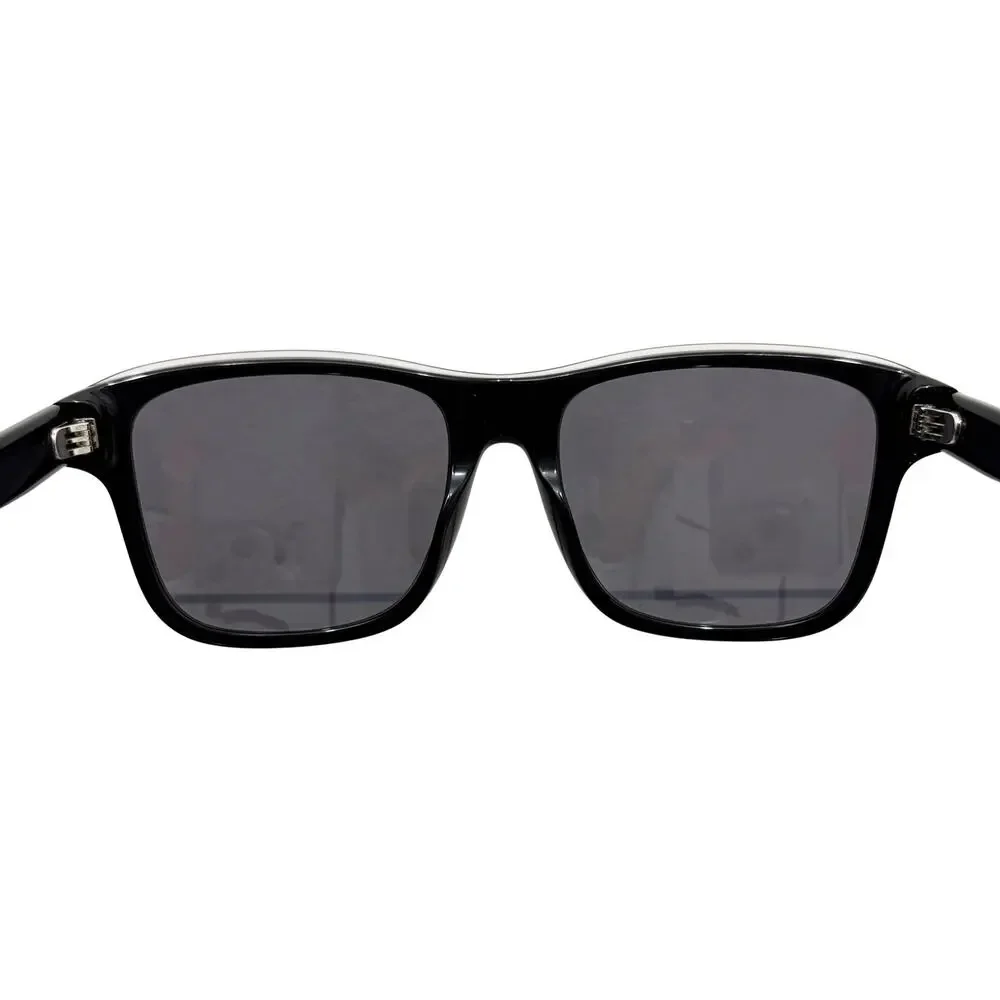 Emporio Armani Shiny Black Top Crystal Dark Gray Polarized Sunglasses EA 4208